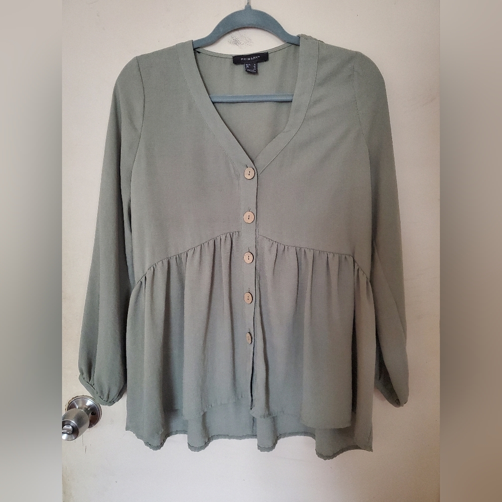 Sage green blouse